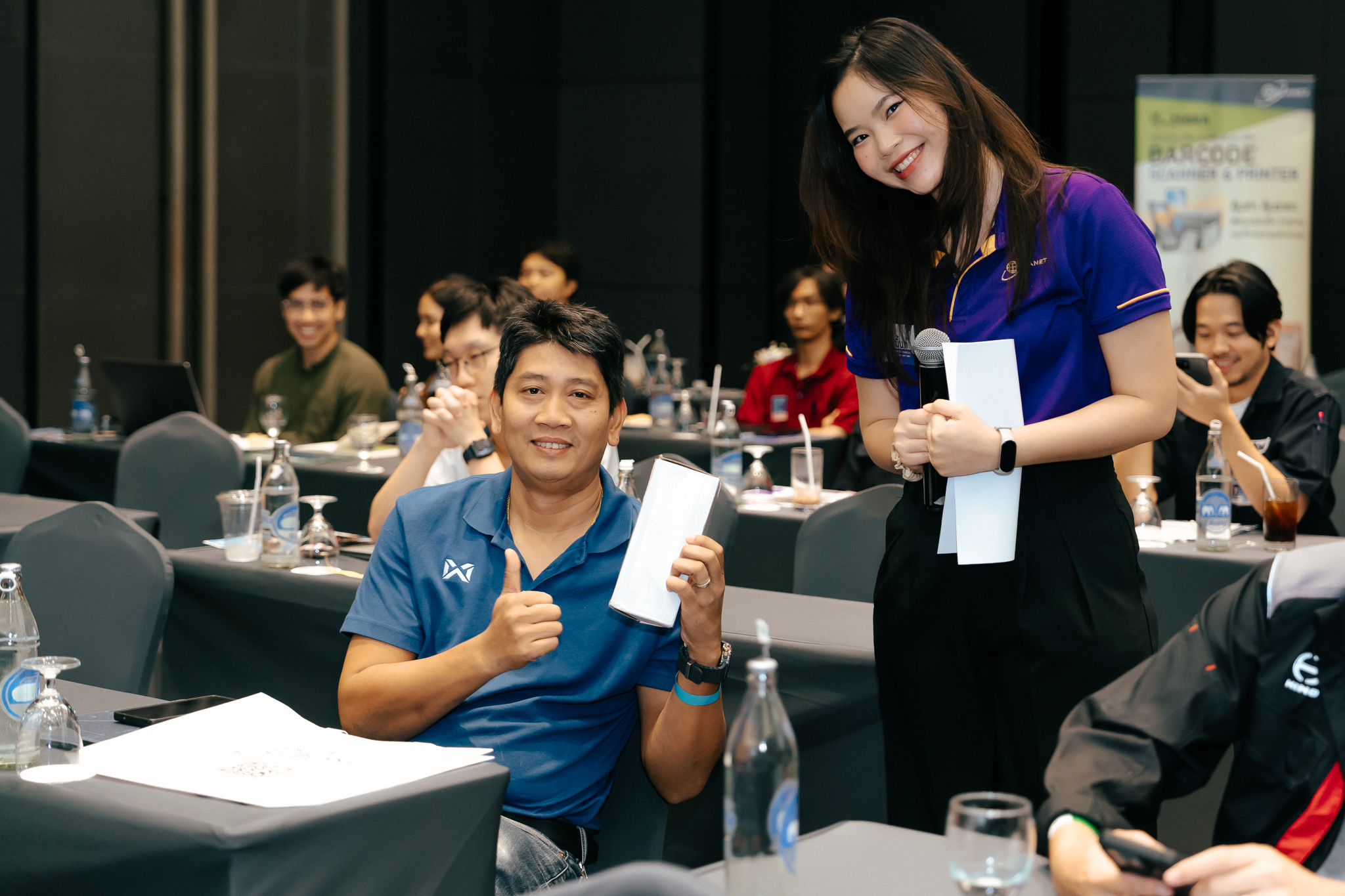 ผู้เข้าร่วมซักถามวิทยากรในงานสัมมนา