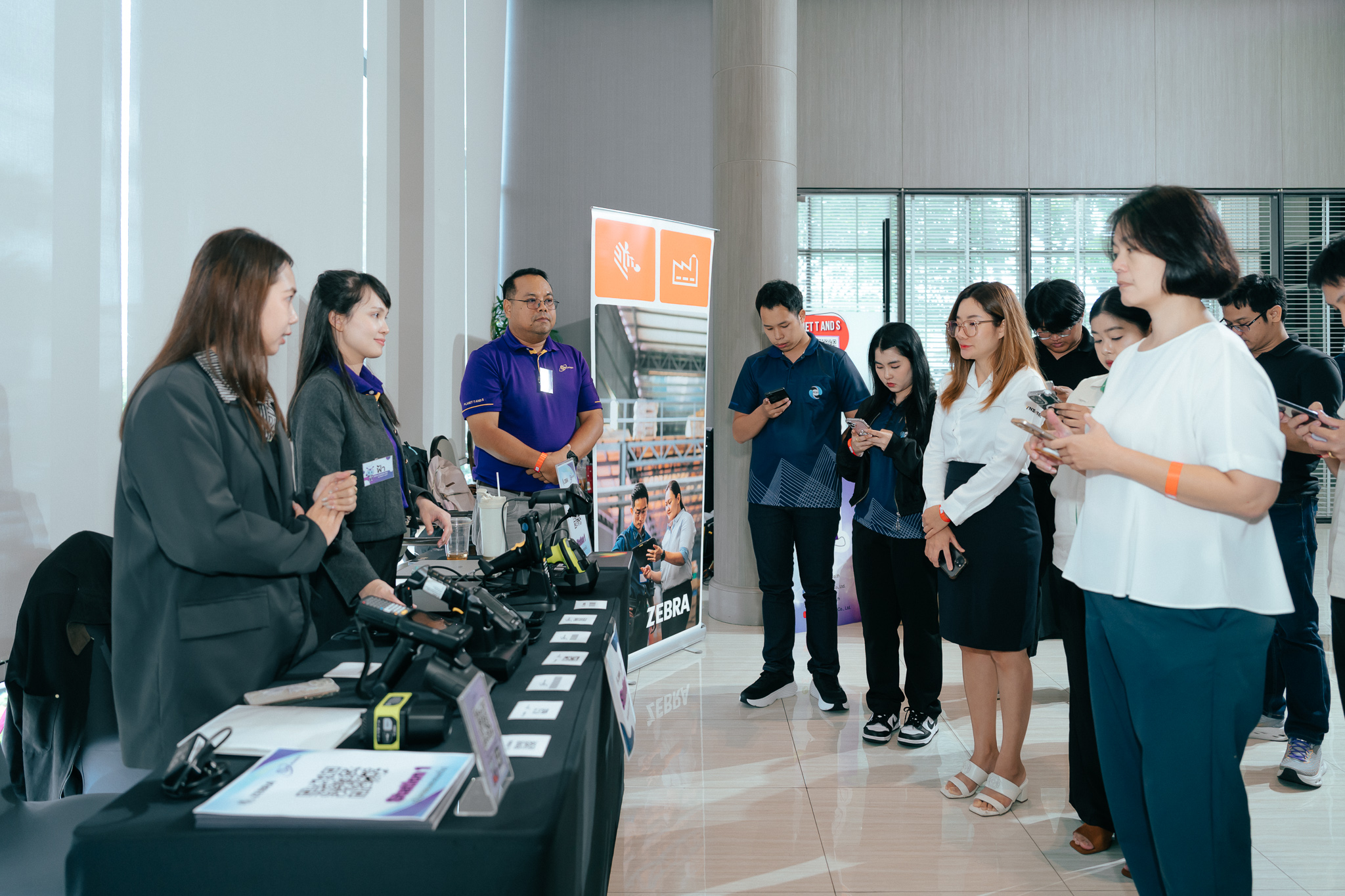 บรรยากาศบูธสเตชั่นในงาน Zebra Solutions Day