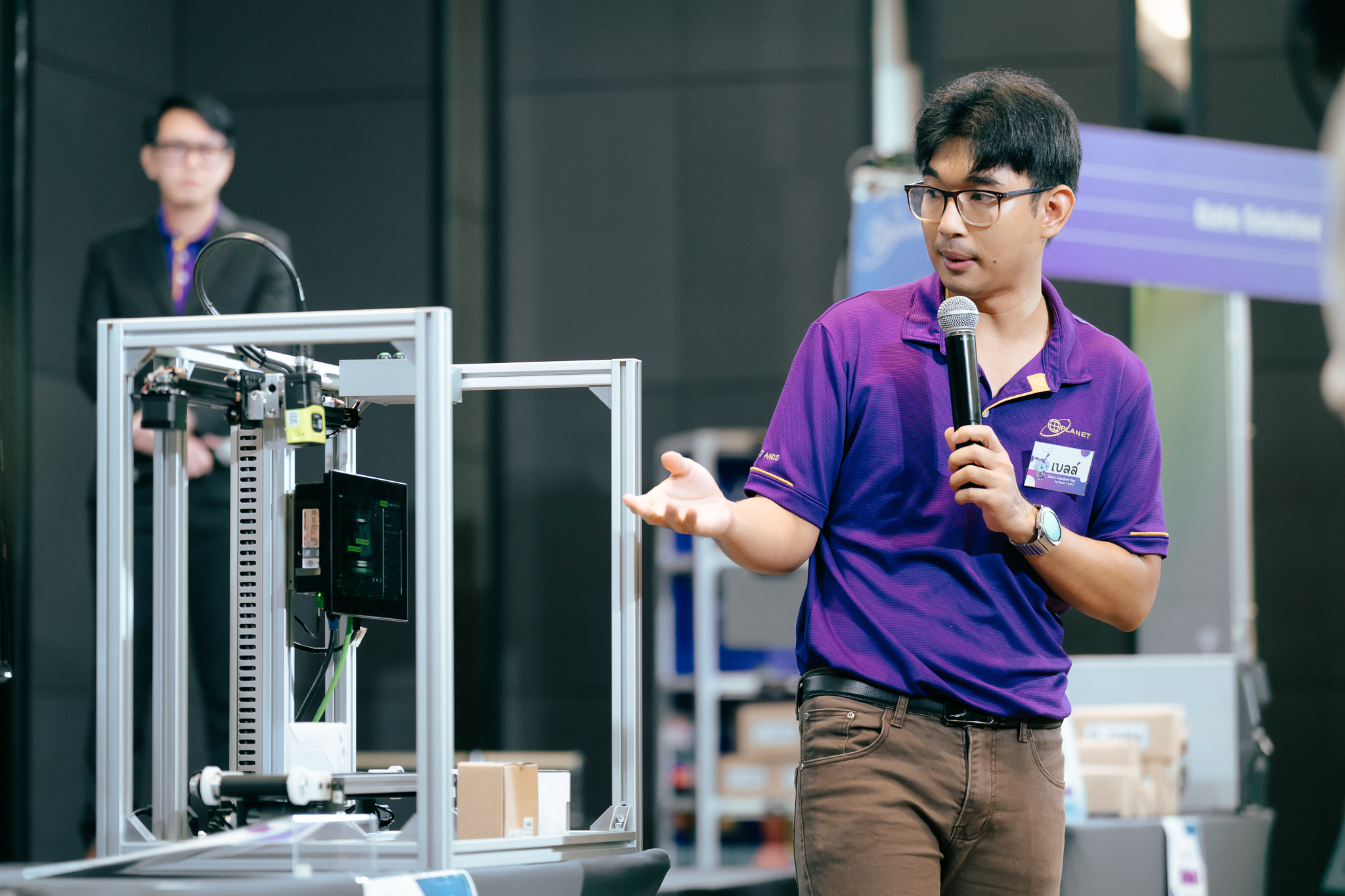 การสาธิตอุปกรณ์ Machine Vision