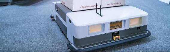 โซลูชัน AGV/AMR สำหรับงานโลจิสติกส์. Source: IDEC Corporation